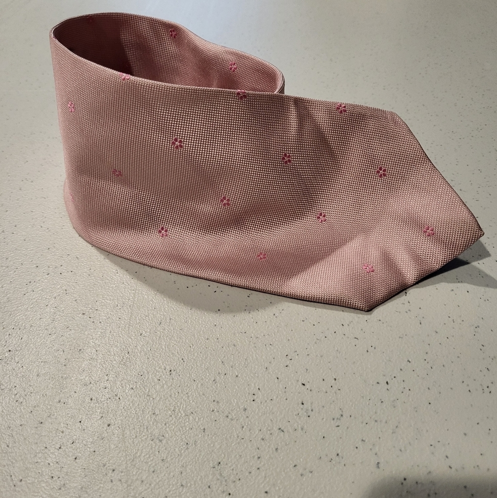 Pink Silk Banana Republic Tie